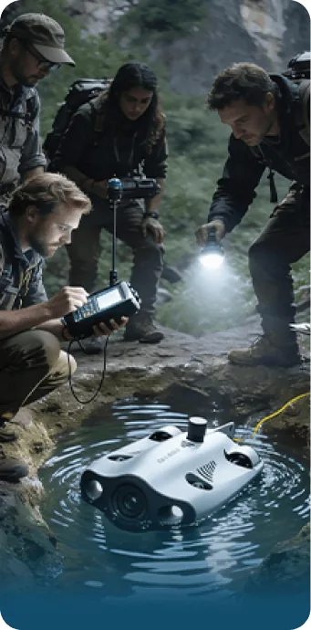 Mise a l'eau du Chasing Gladius Mini S avec la telecommande