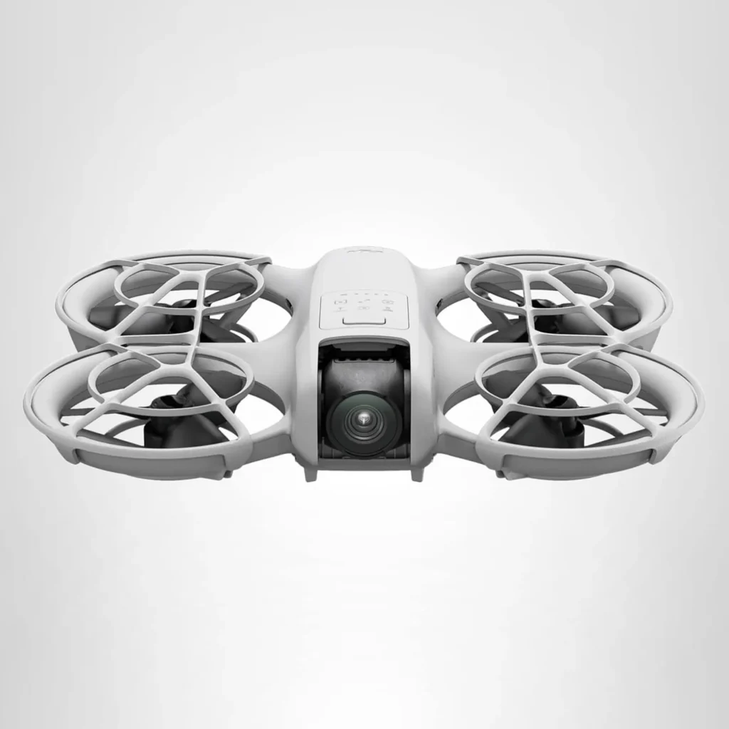 DJI Neo vu de dessus avec ses protections d hélices