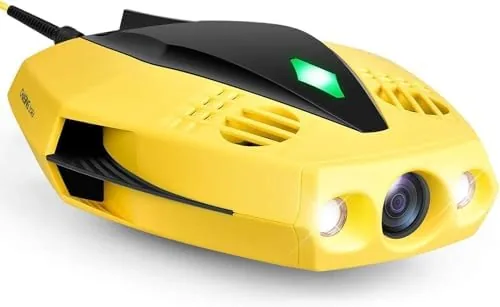 Chasing Dory de face, ses deux phares LED allumés