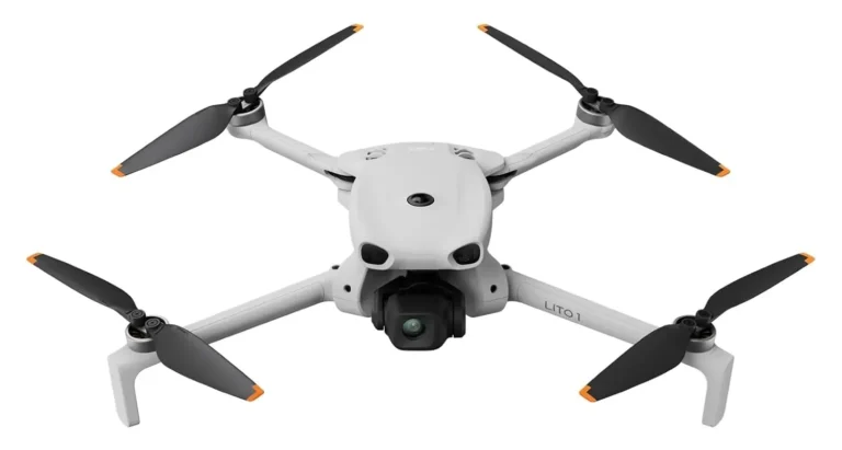 DJI Lito 1 vu de face, mini drone de 249 g avec nacelle 3 axes