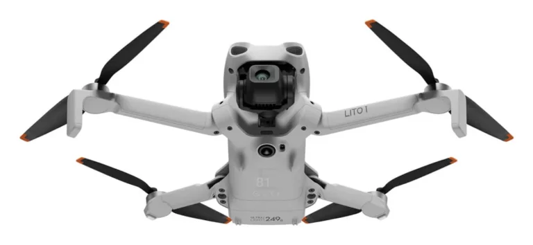 DJI Lito 1 vu de face, nacelle 3 axes et capteurs de détection d'obstacles