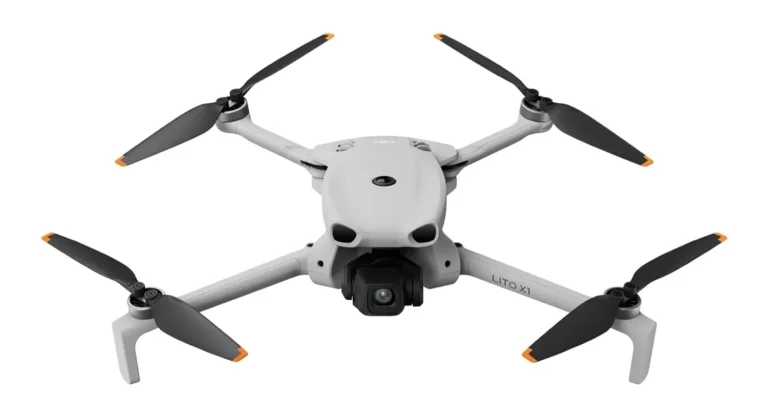 DJI Lito X1 vu de face, drone de moins de 250 g avec LiDAR frontal