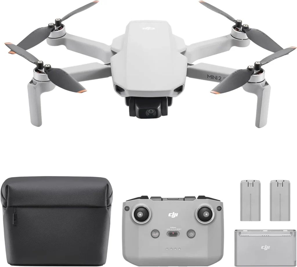 Pack Fly More Combo du DJI Mini 2 SE : sacoche, radiocommande, batteries et station de recharge